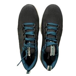 Reebok Work Fusion Flexweave Comp Toe Sneakers Black Teal Women's 12 M New